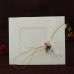 Ivory Invitation Half Fold Card Wedding Invitation Card Customized 